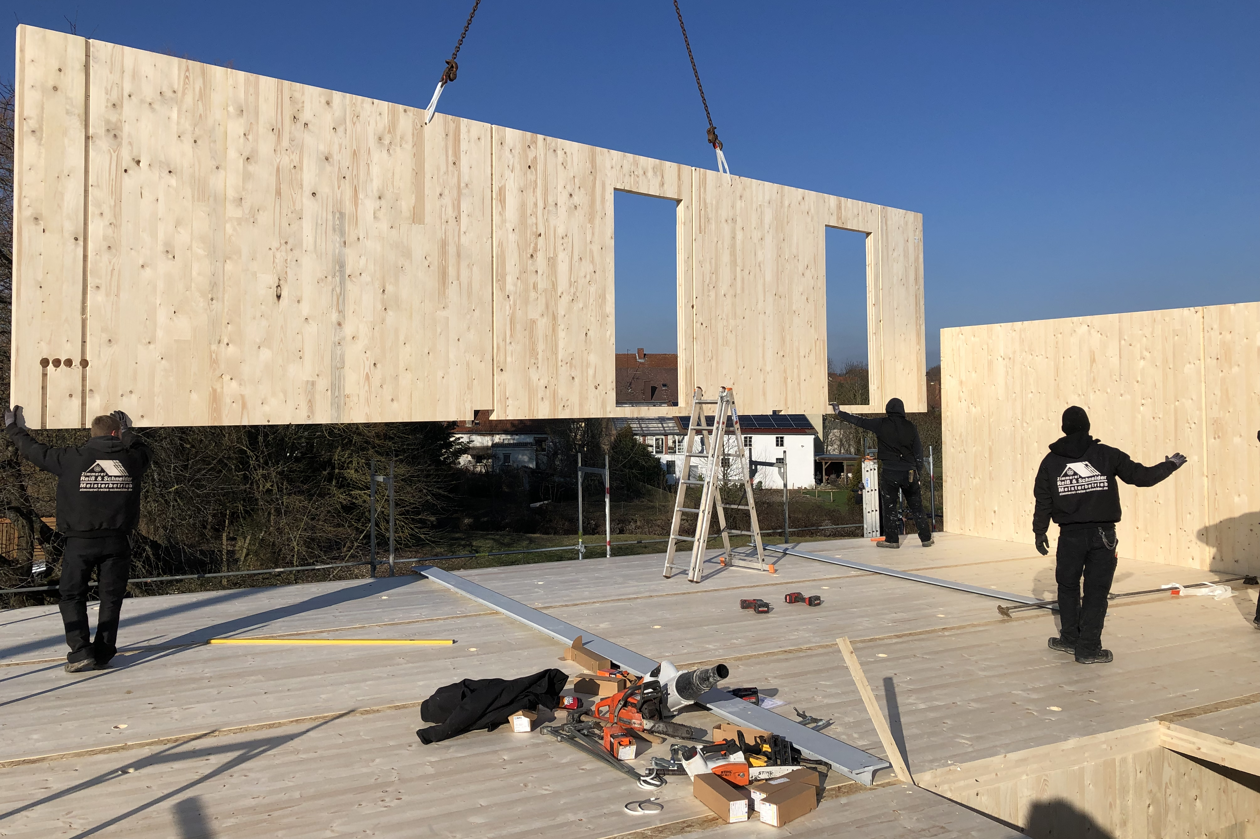 Häuser mit ökologischen Wandaufbau